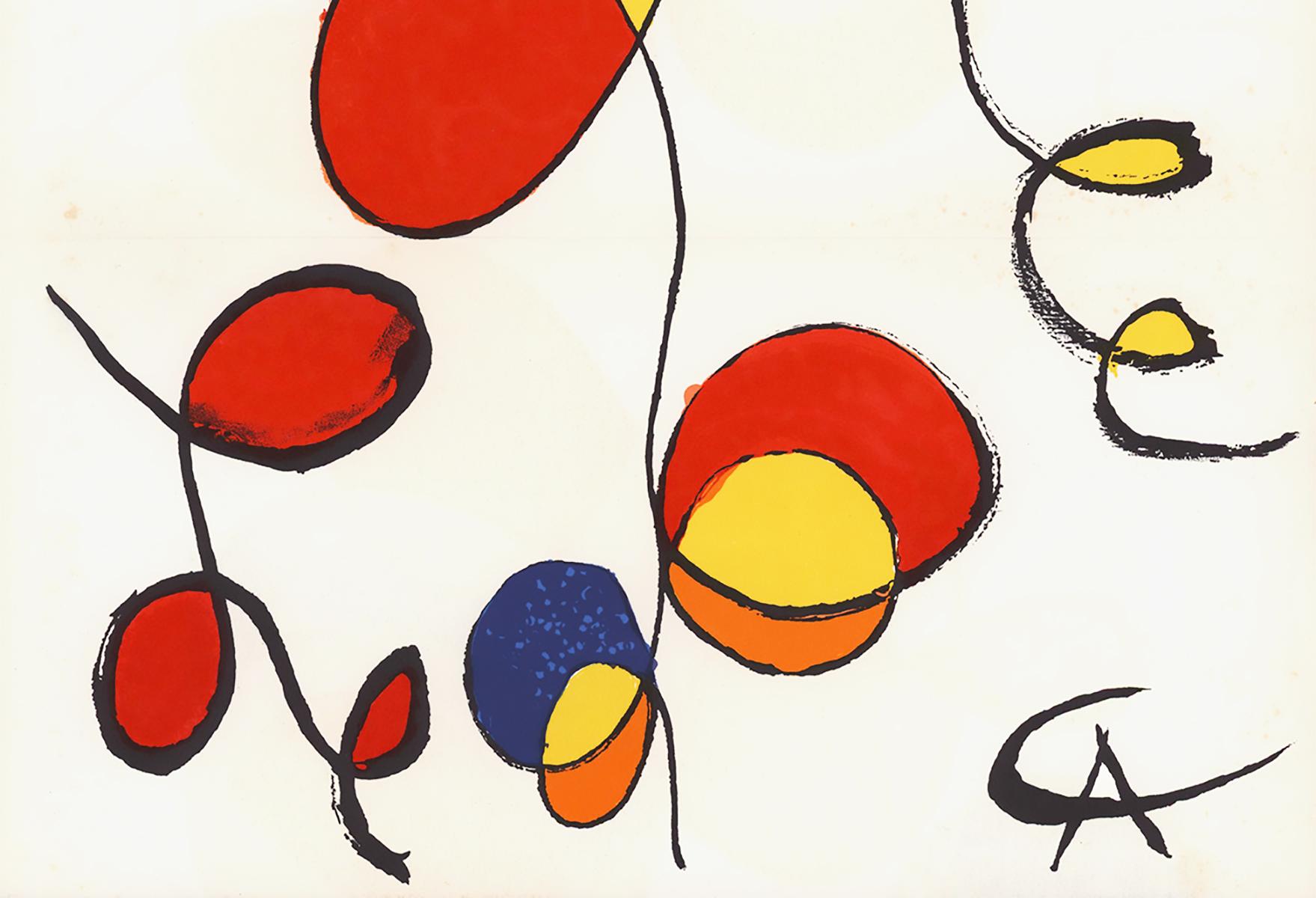 Vintage early 1970s Alexander Calder off-set lithograph

Published by Art in America, circa early 1970s.
Fold-line as issued; good overall vintage condition with the exception of scattered spotting. Printed signature from an edition of