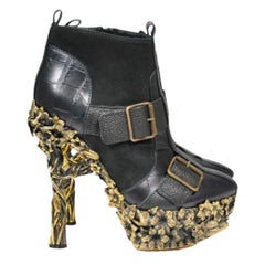 Vintage Alexander McQueen 2010 "Angels & Demons" Boots 38.5 - 8.5