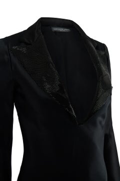Vintage Alexander McQueen A/W 07 Tuxedo Gown