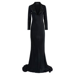 Vintage Alexander McQueen A/W 07 Tuxedo Gown