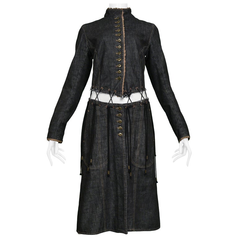 black alexander mcqueen coat dress ALEXANDER MCQUEEN SLASH DB DRESS