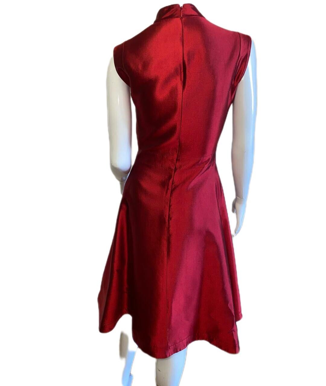 Red Vintage Alexander McQueen red cocktail dress
