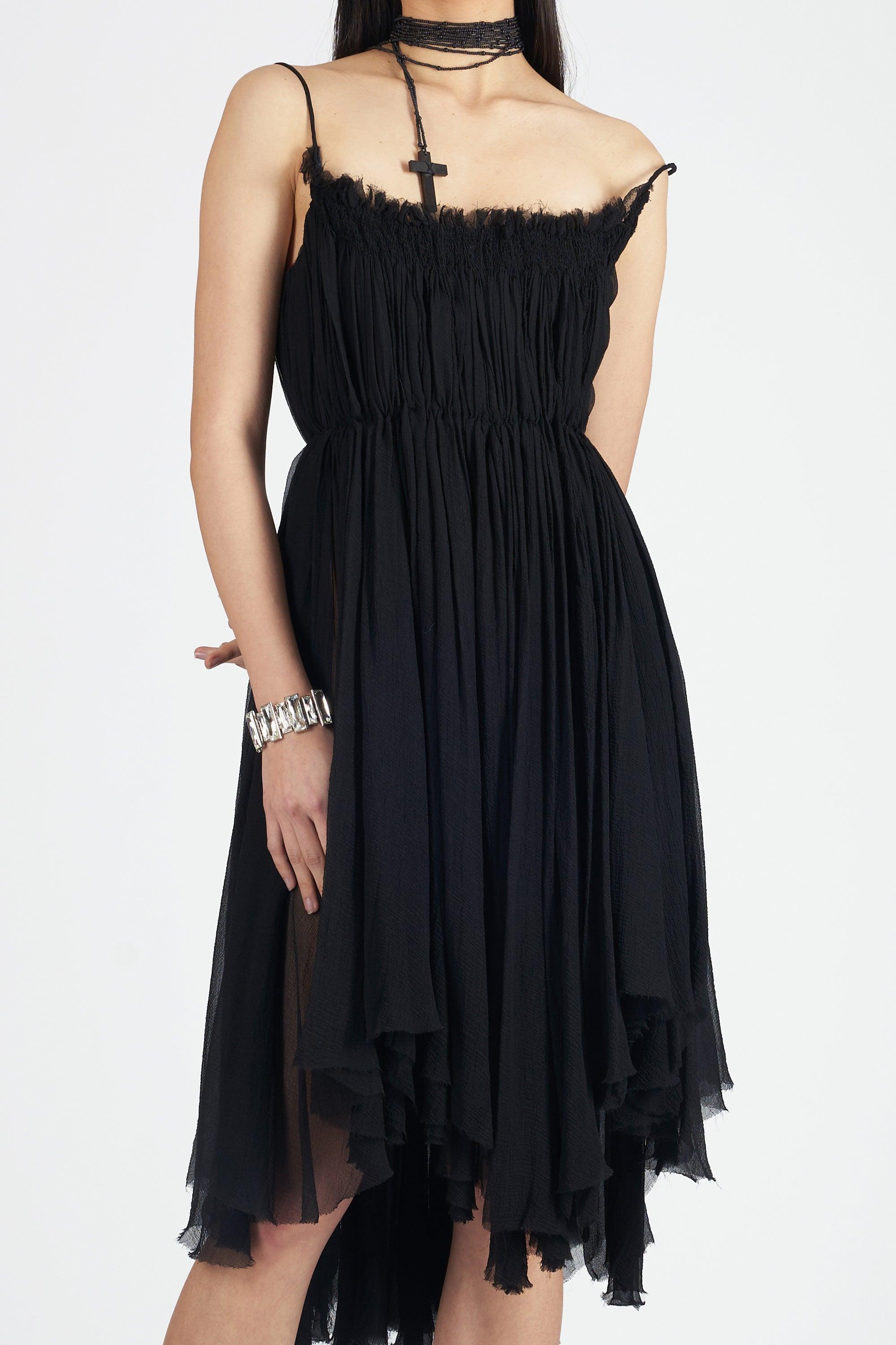 Vintage Alexander McQueen S/S RTW 2003 Harness Silk Dress In Excellent Condition In London, GB
