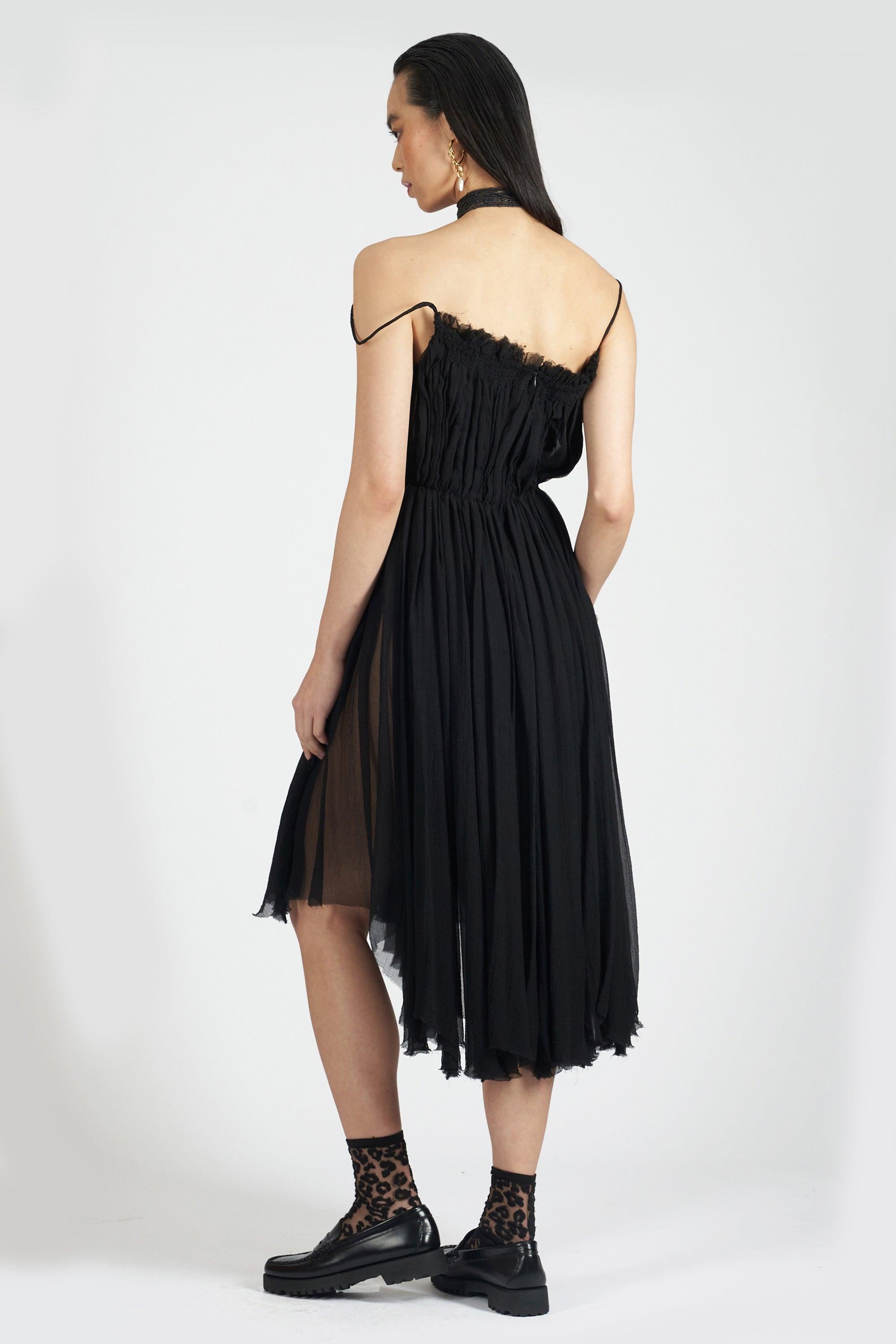 Women's Vintage Alexander McQueen S/S RTW 2003 Harness Silk Dress
