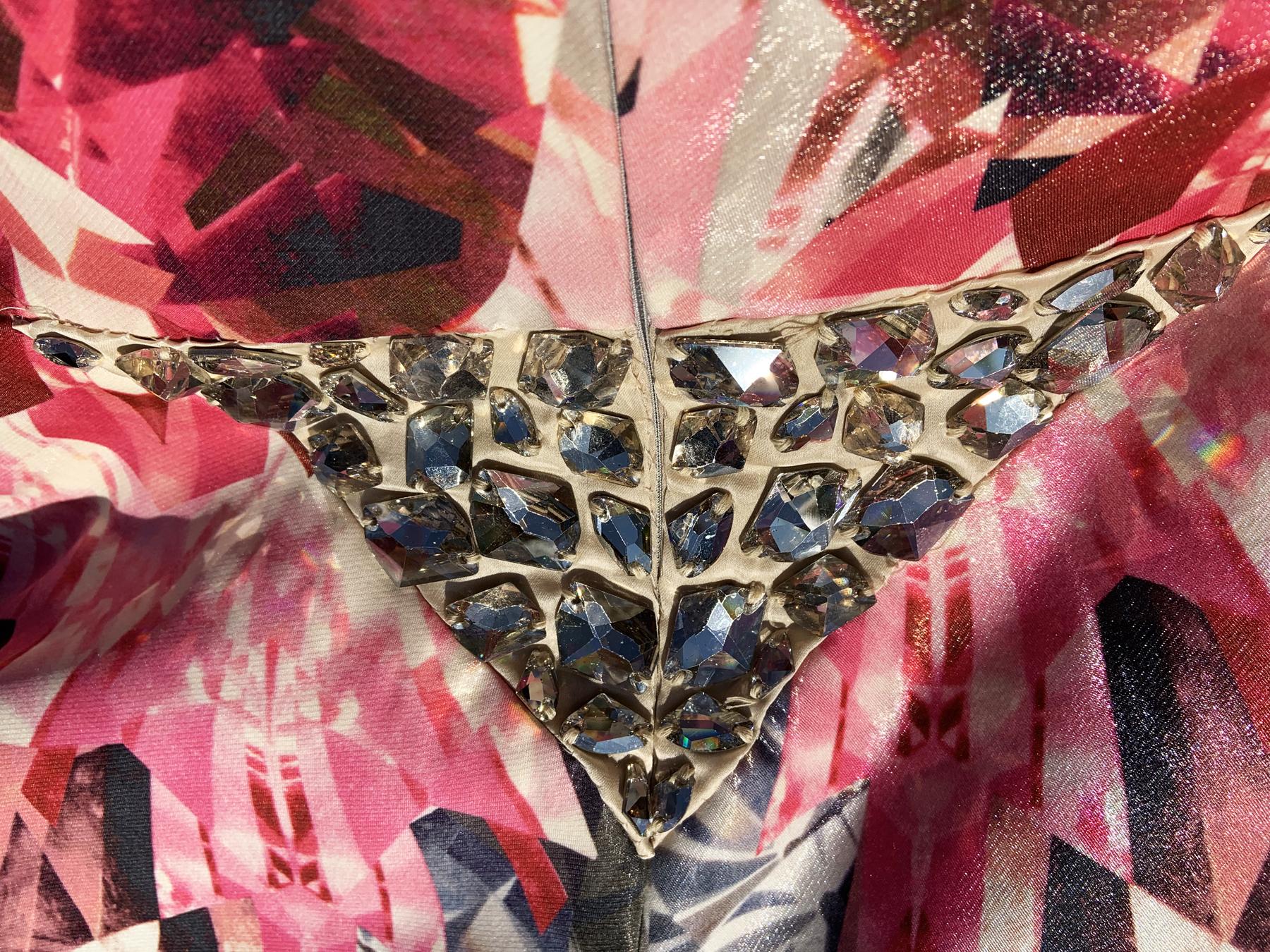 Vintage Alexander McQueen SS 2009 Kaleidoscope Swarovski Crystal Dress 46 For Sale 5