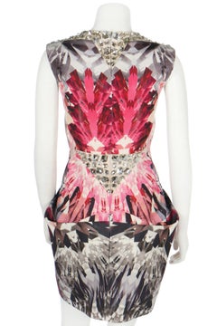 Vintage Alexander McQueen SS 2009 Kaleidoscope Swarovski Crystal Dress 46
