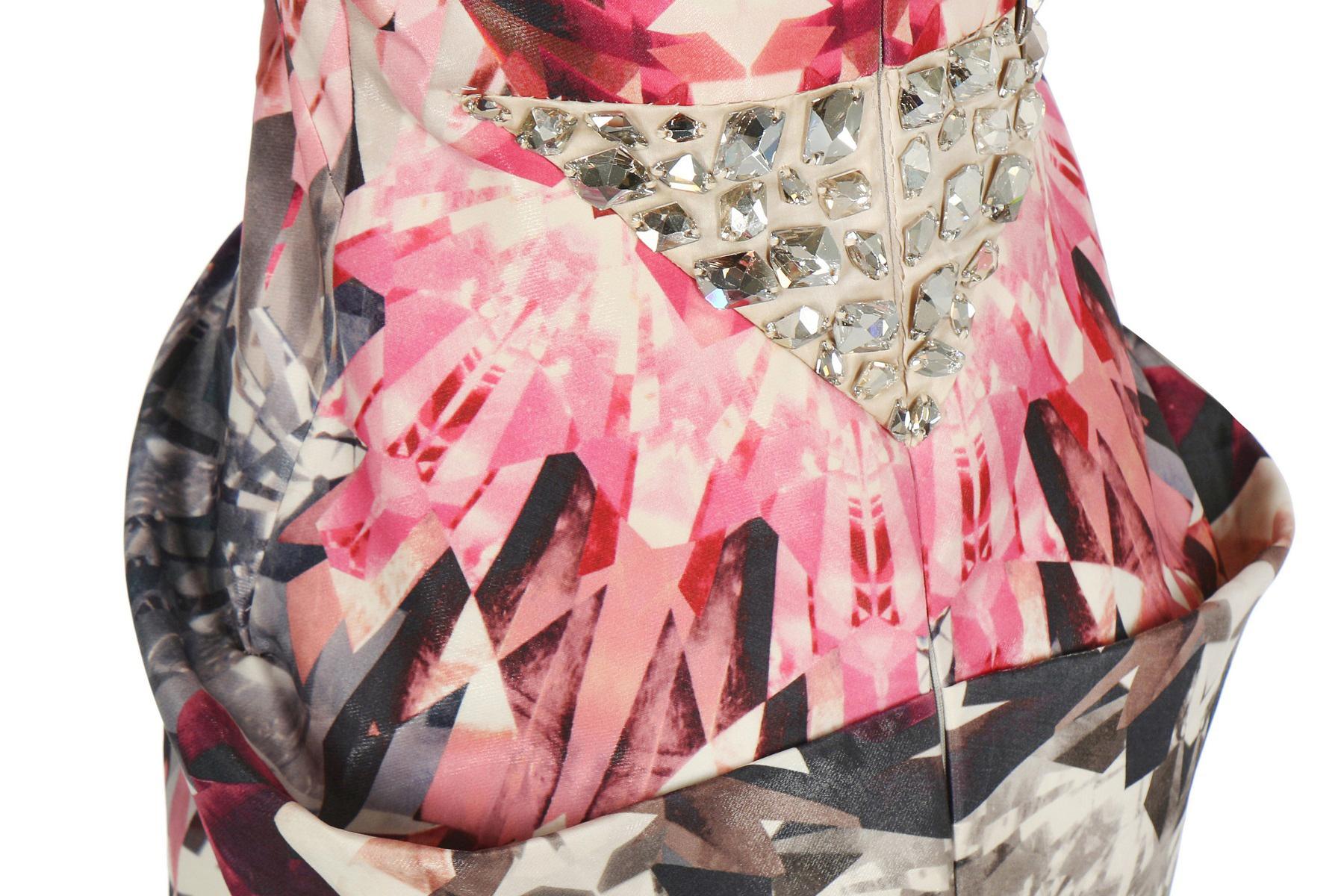 Vintage Alexander McQueen SS 2009 Kaleidoscope Swarovski Crystal Dress 46 For Sale 1