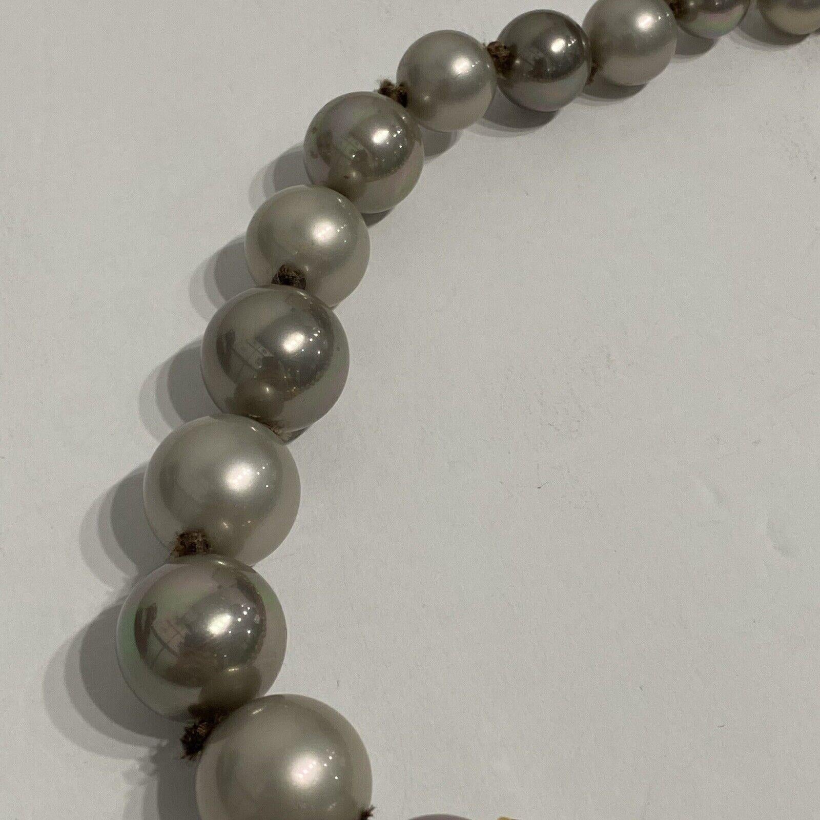 Women's Vintage ALEXIS BITTAR Signed Designer Faux Pearl and Crystal Gilt Necklace For Sale