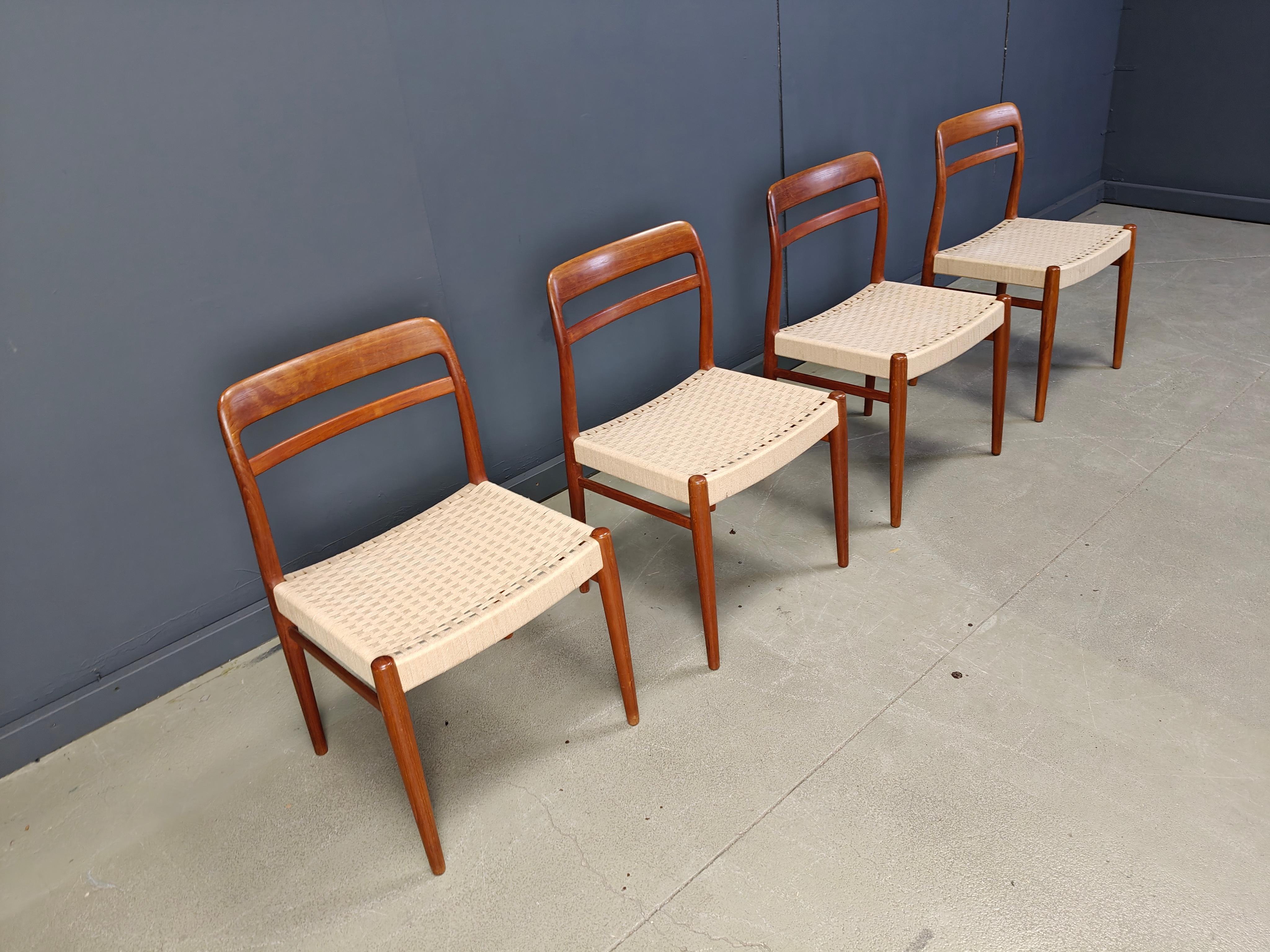 Scandinavian Modern Vintage Alf Aarseth Chairs – Model 145, 1960s - set of 4 For Sale