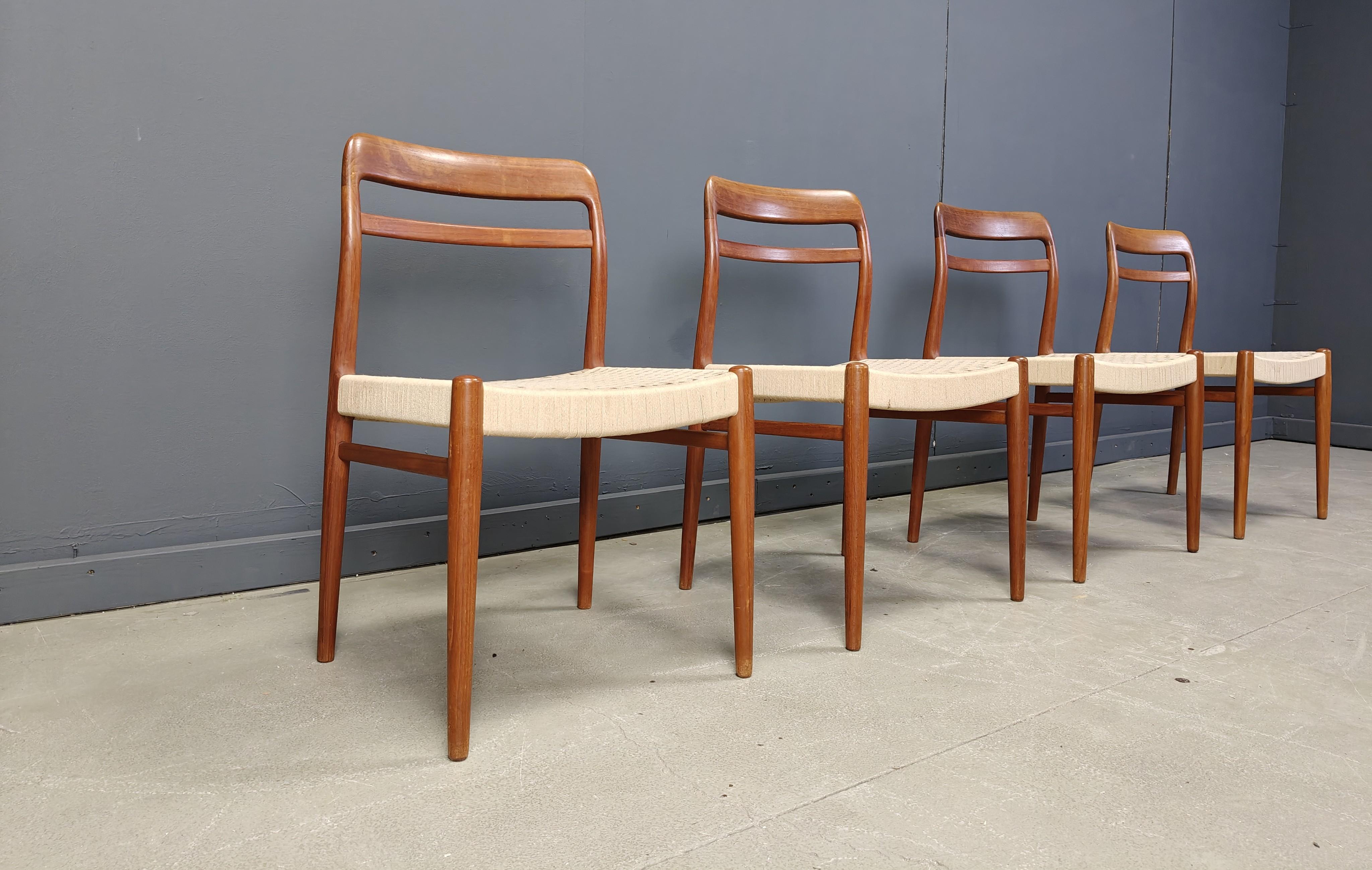 Danish Vintage Alf Aarseth Chairs – Model 145, 1960s - set of 4 For Sale