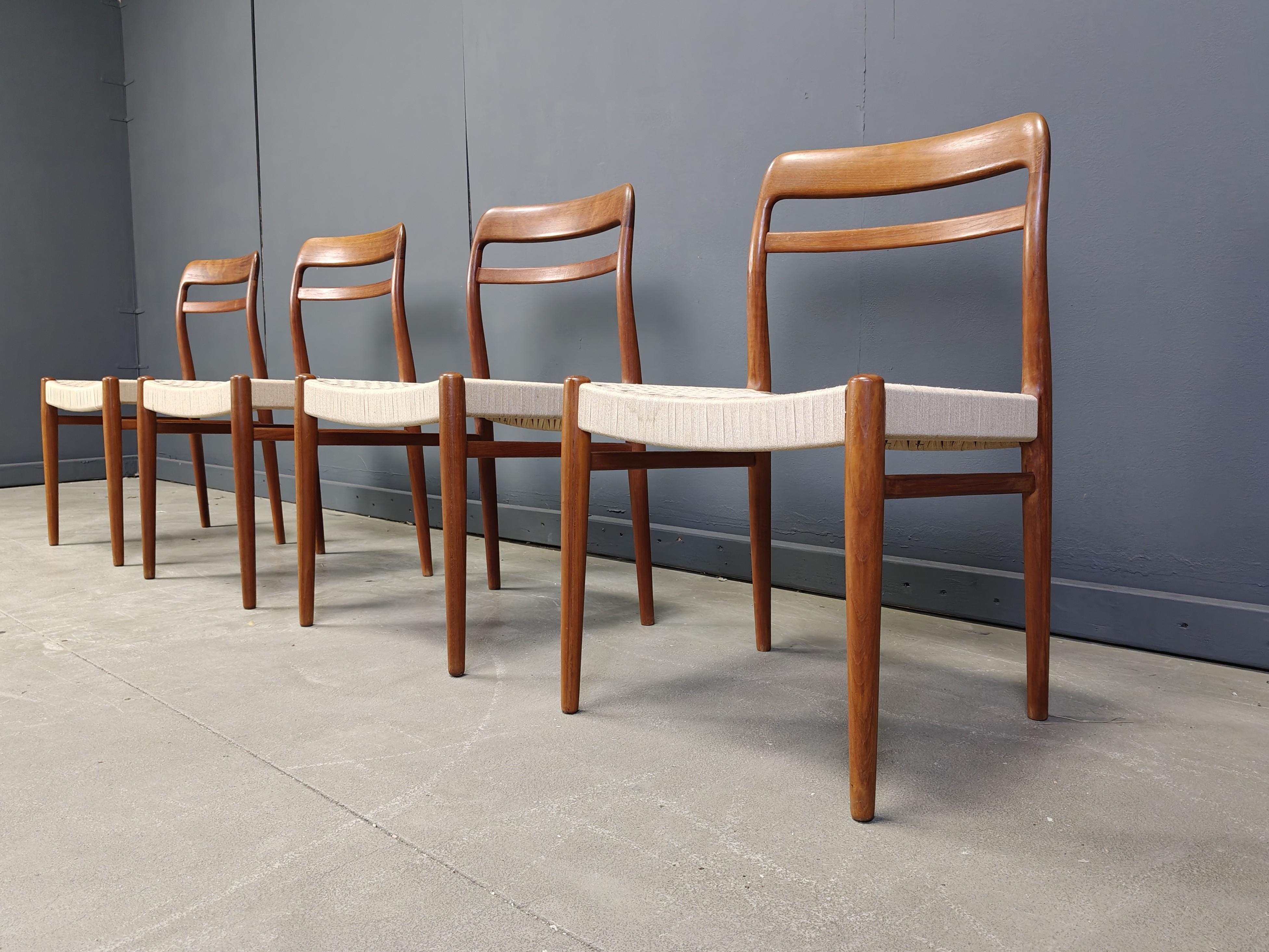 Vintage Alf Aarseth Chairs – Model 145, 1960s - set of 4 In Good Condition For Sale In Leuven, Vlaams Gewest