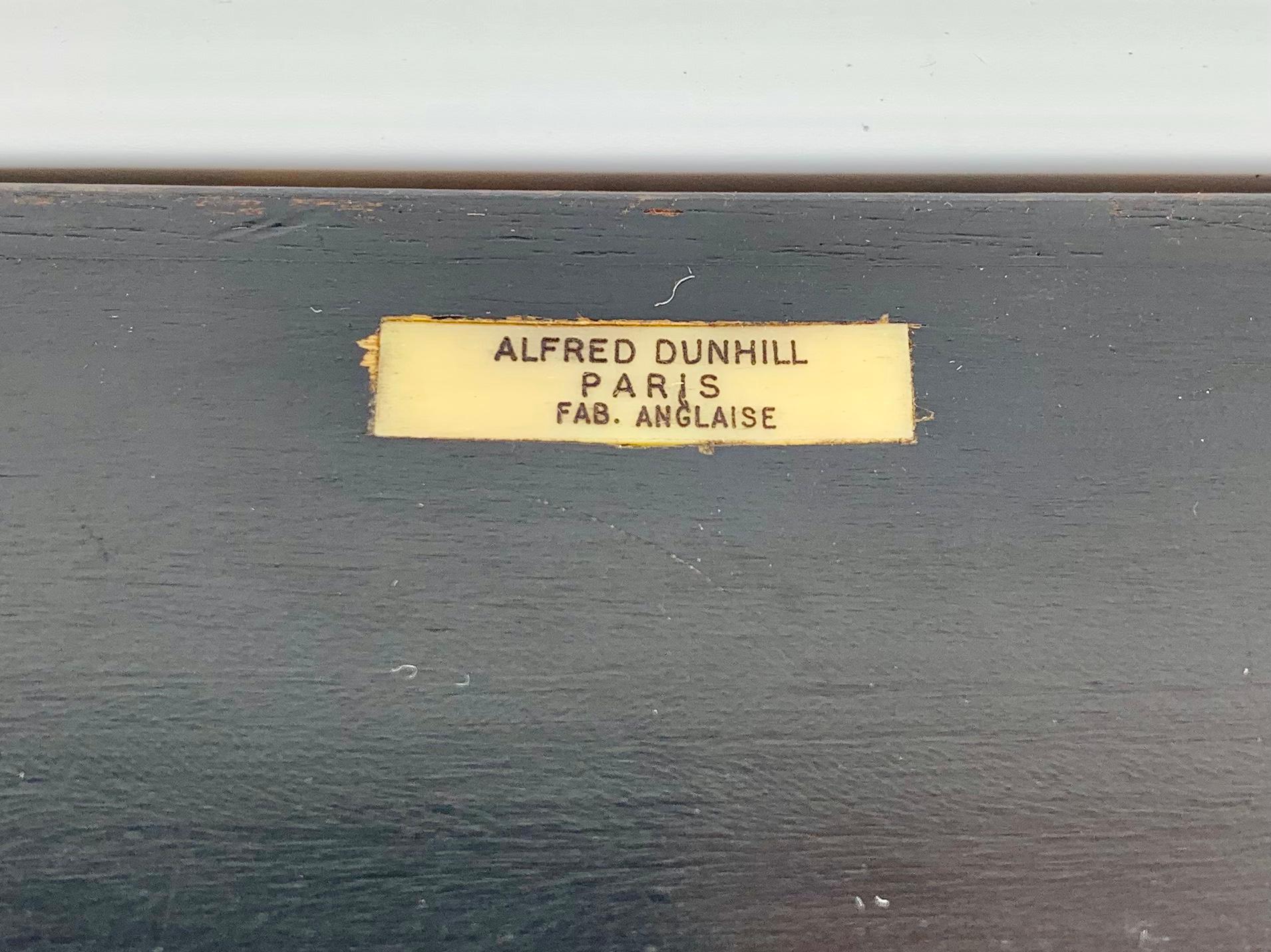 Estate Alfred Dunhill París Caja de juego de puente de madera exótica de Coromandel en venta 7