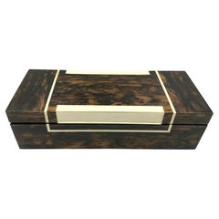 Retro Alfred Dunhill Paris Coromandel Exotic Wood Game Box