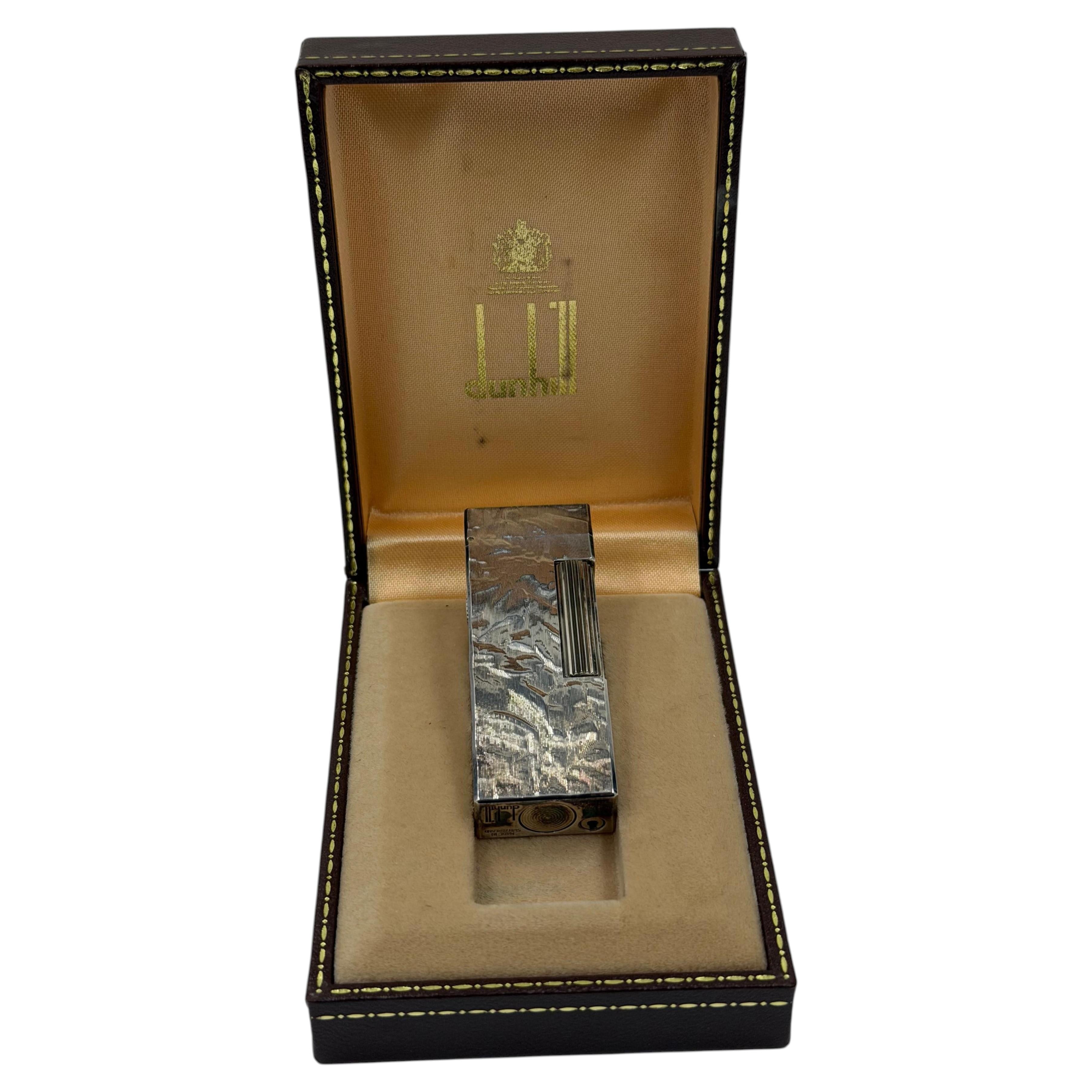 Pre-owned Dunhill Vintage Alfred  Rollagas Lighter, Switzerland In Silver
