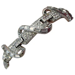 Vintage Alfred Philippe Trifari Crystal Bracelet