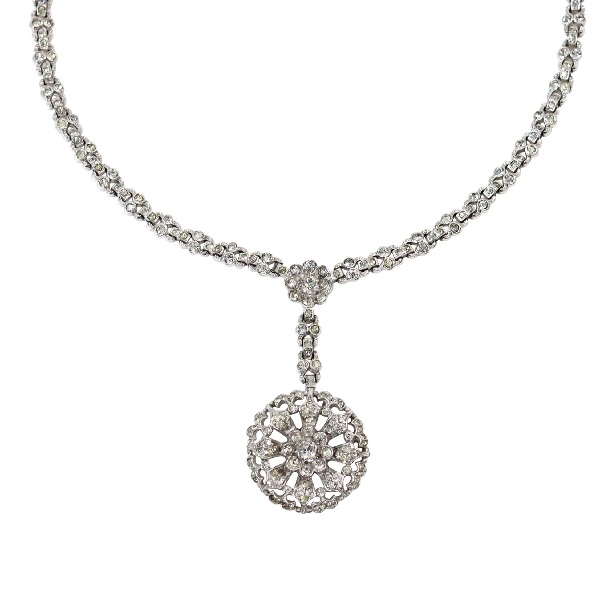 Vintage Alfred Phillipe Trifari  Collier à pendentifs Circa Circa 1940's en vente 6