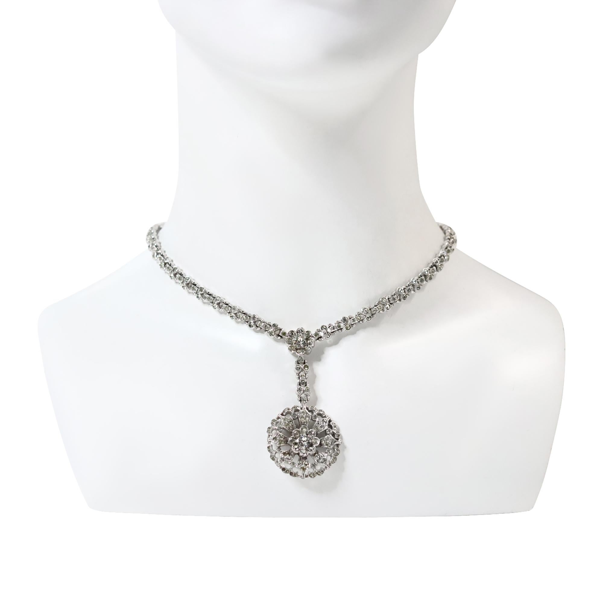 Vintage Alfred Phillipe Trifari  Collier à pendentifs Circa Circa 1940's Bon état - En vente à New York, NY