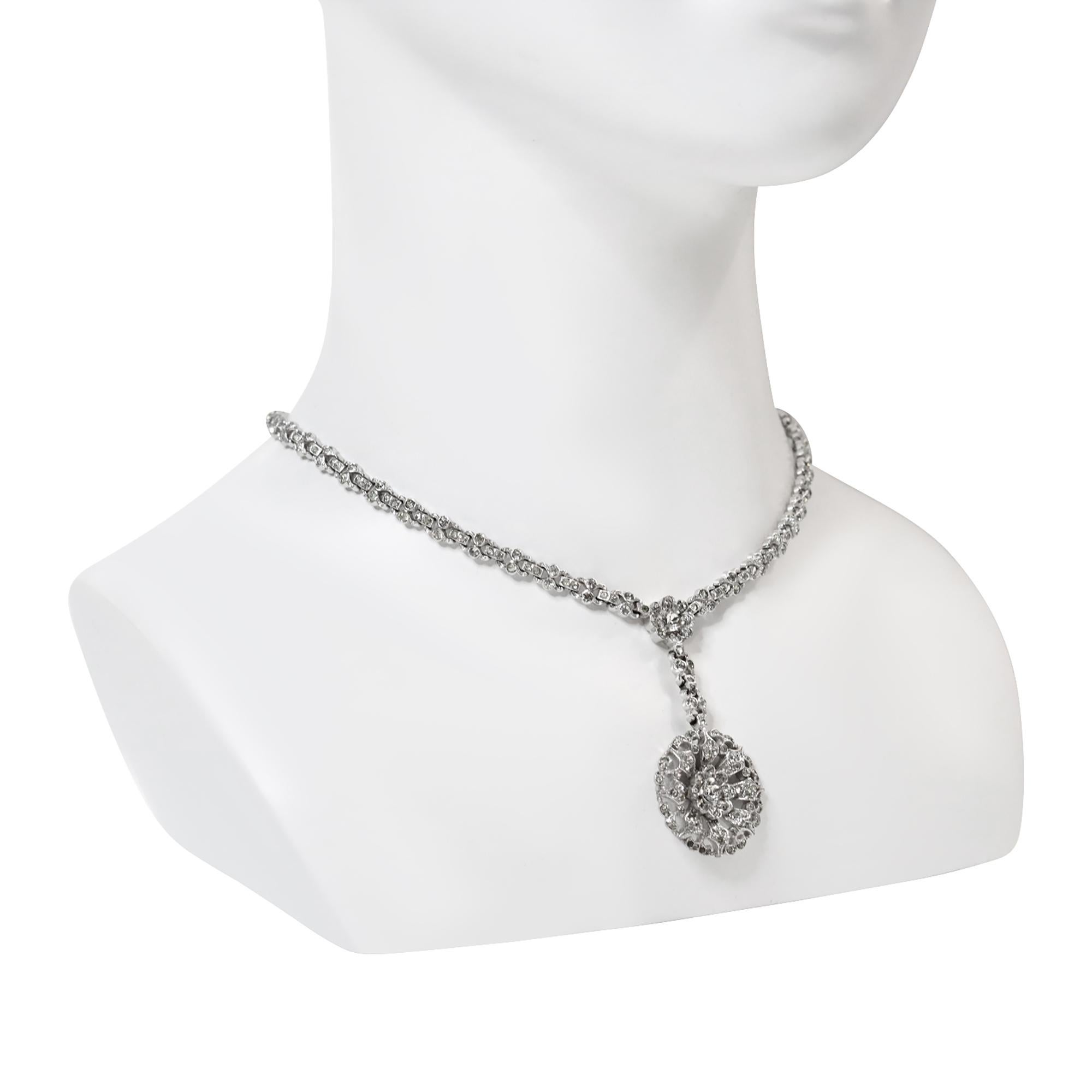 Vintage Alfred Phillipe Trifari  Collier à pendentifs Circa Circa 1940's en vente 1