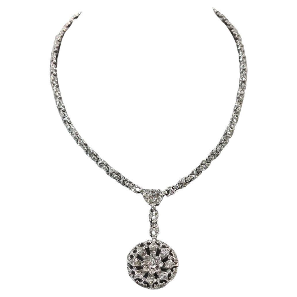 Vintage Alfred Phillipe Trifari  Collar de gota Circa Circa 1940's
