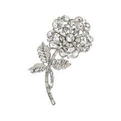 Vintage Alfred Phillipe Trifari Flower Brooch Pat Pend Circa Circa 1951