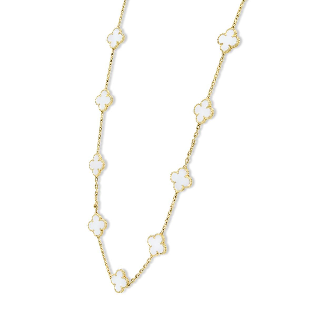 van cleef 20 motif necklace