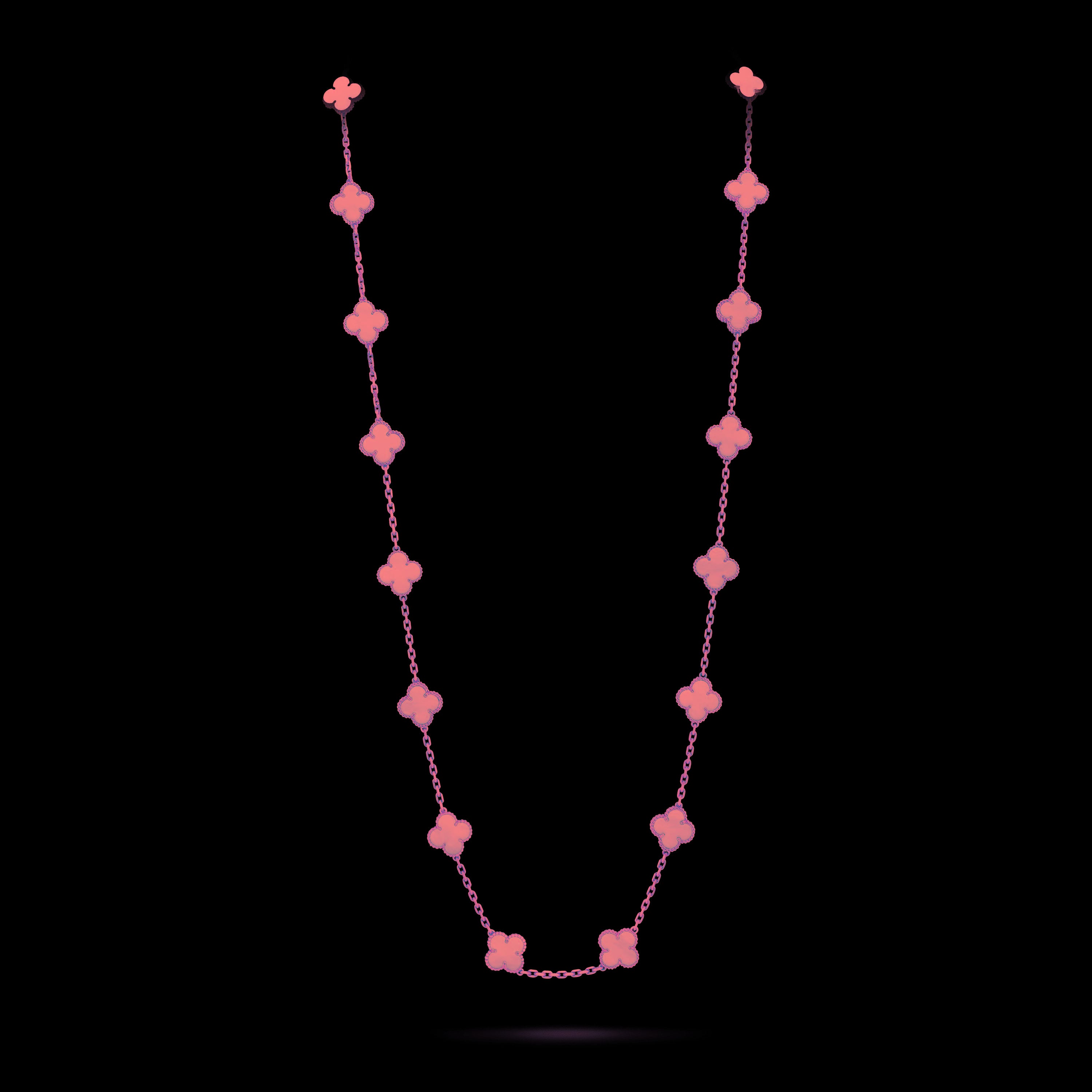 Women's Vintage Alhambra Long Necklace, 20 Motifs by Van Cleef & Arpels