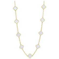 Vintage Alhambra Long Necklace, 20 Motifs by Van Cleef & Arpels