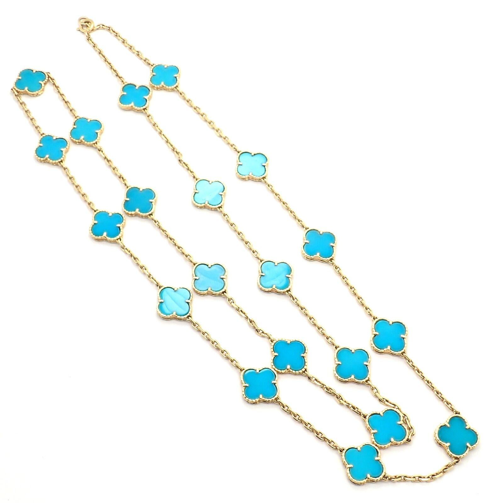 van cleef turquoise necklace