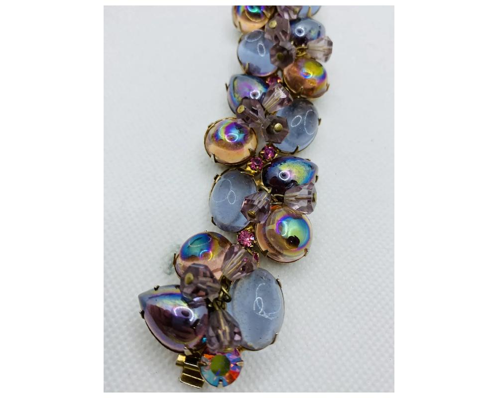 Vintage Alice Caviness Necklace Bracelet Earring Brooch Set For Sale 3