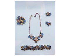 Vintage Alice Caviness Necklace Bracelet Earring Brooch Set