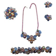 Vintage Alice Caviness Necklace Bracelet Earring Brooch Set