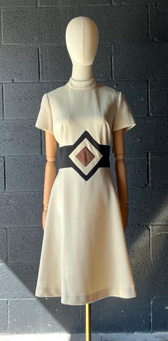 Vintage Alison Ayure Geometric Dress