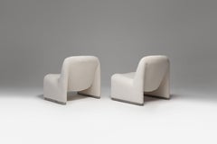 Sillas Vintage Alky en Tela Blanco roto de Giancarlo Piretti para Artifort, años 70