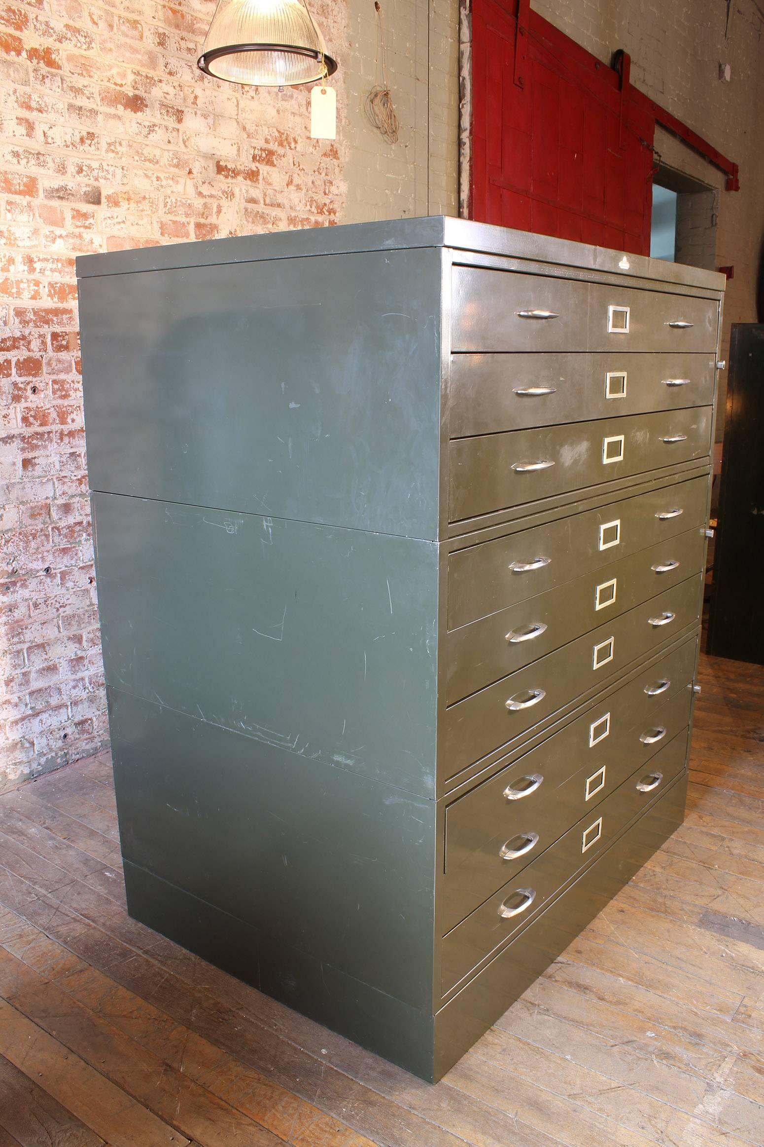 Vintage All-Steel Flat File Storage Cabinet 2