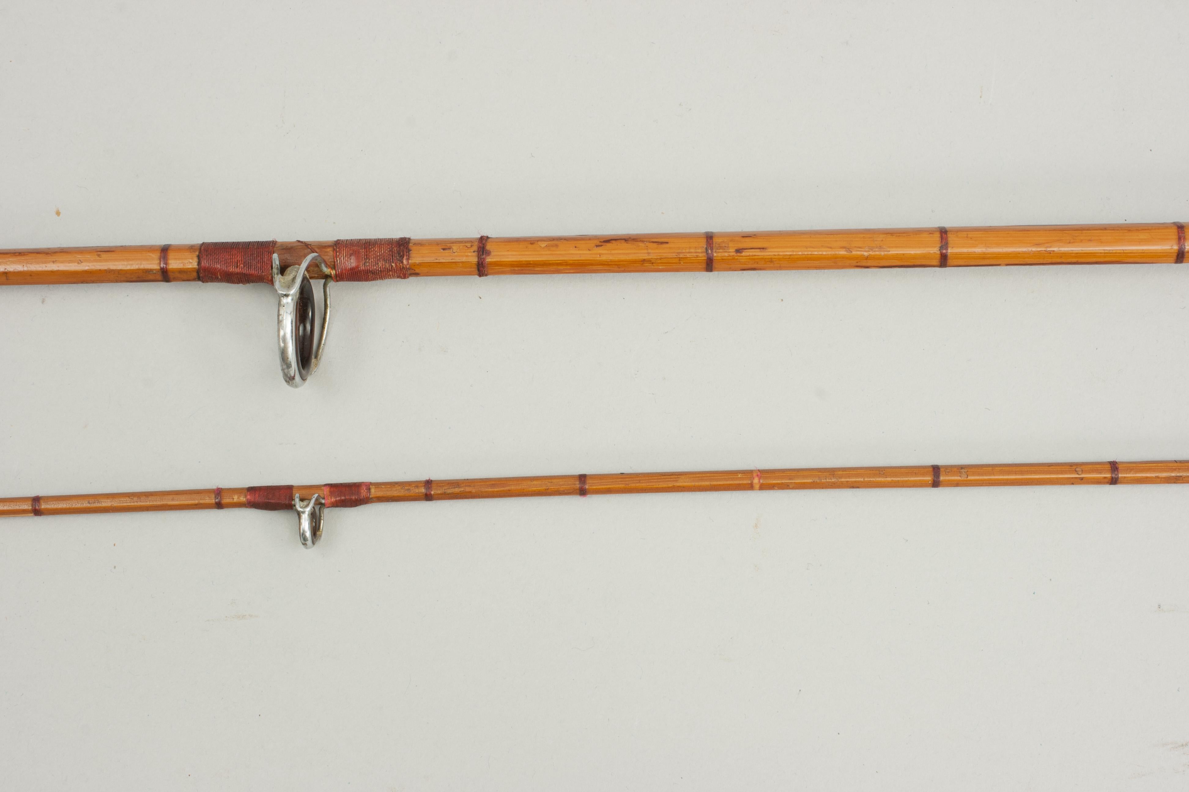 Allcock Fly Fishing Rod, Vintage (Bambus) im Angebot