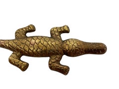 Vintage Alligator Bottle Opener Mid-Century Modern Metal Breweriana Barware