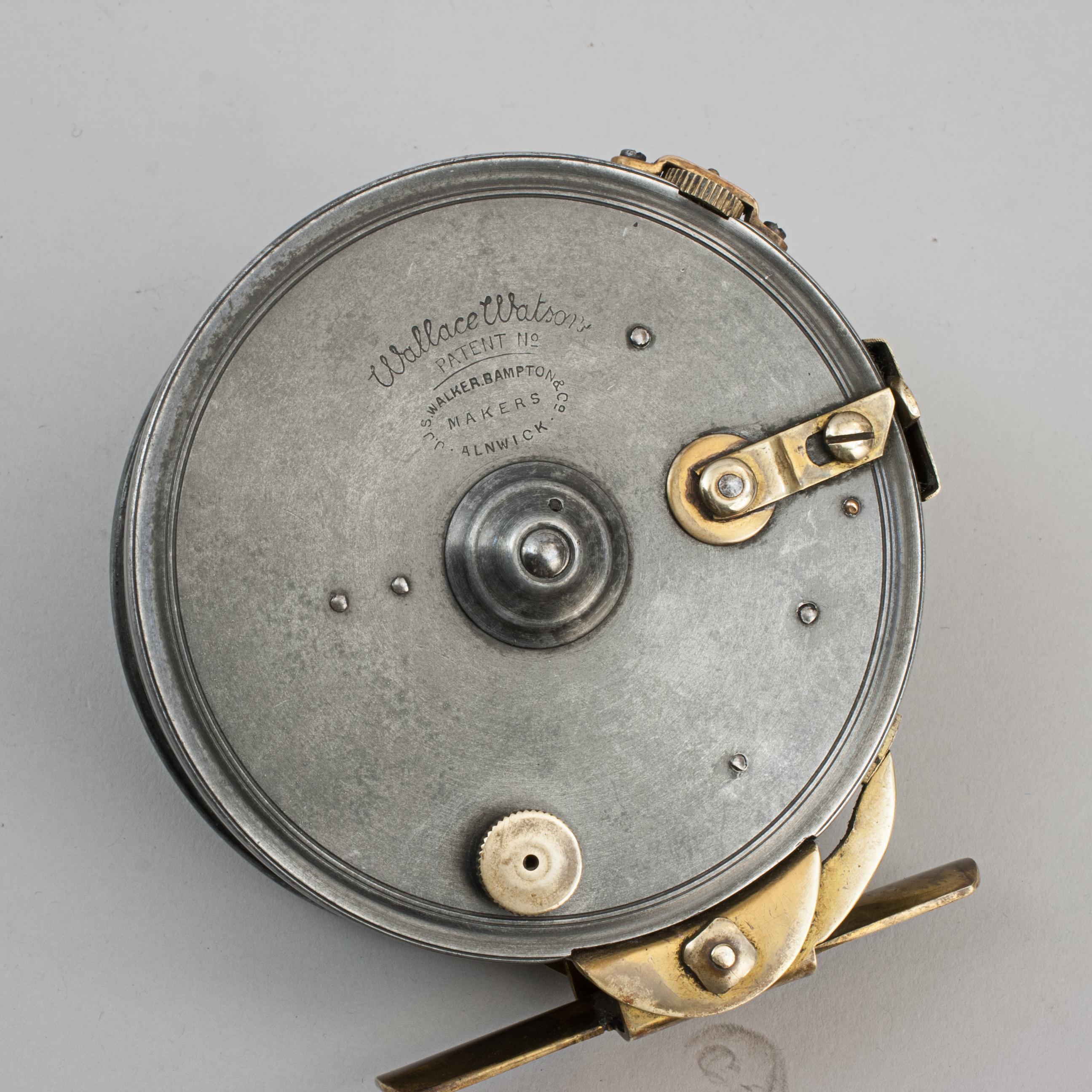 Vintage Alloy Casting Reel, Wallace Watson Patent For Sale 5