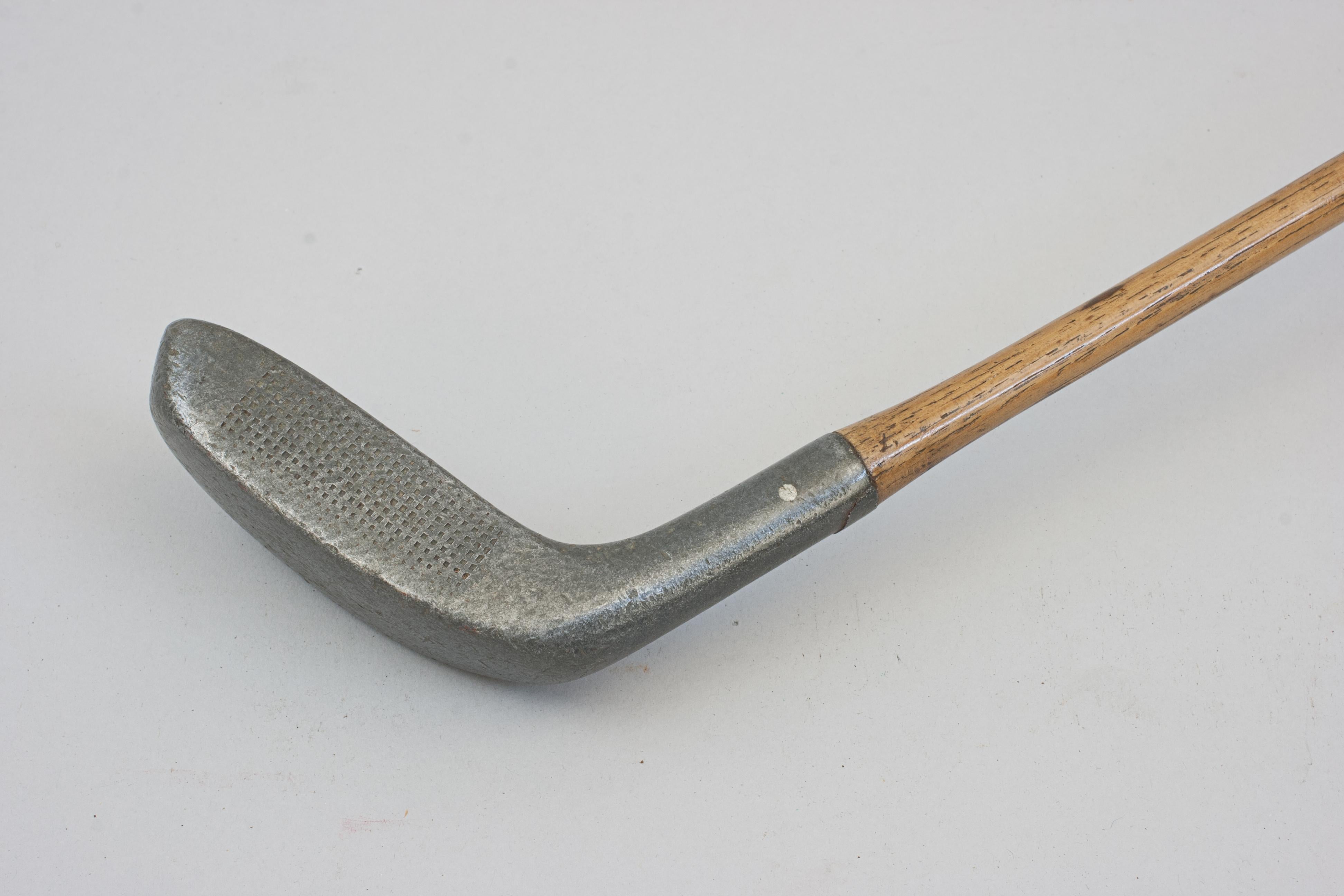 Vintage Alloy, Huntly Putter With Groove Handle For Sale 2