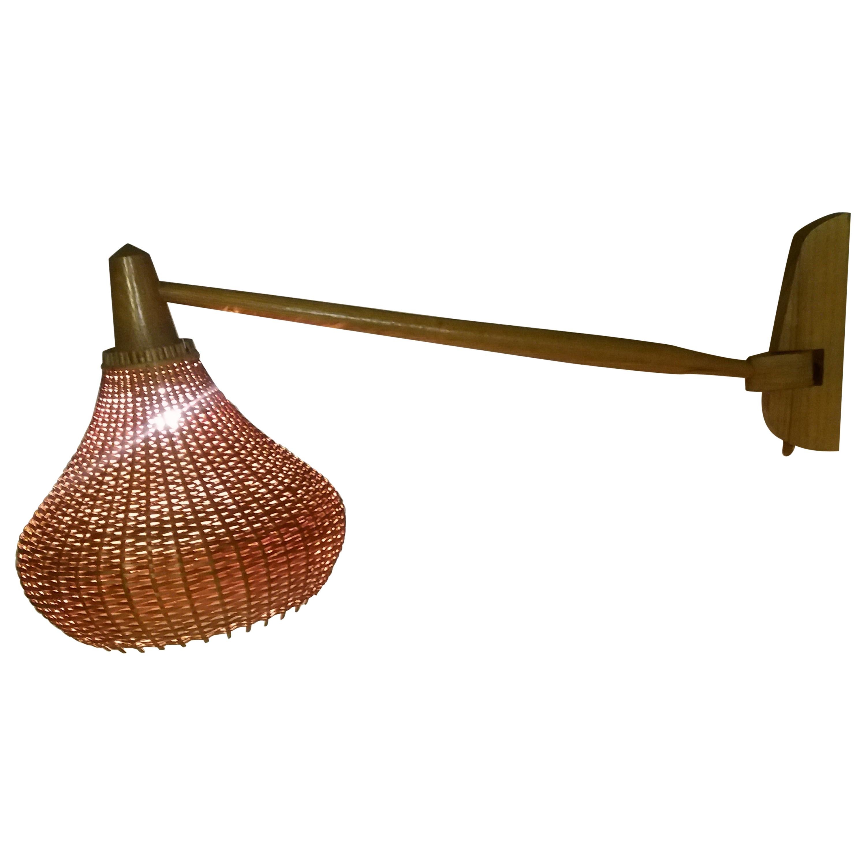 Vintage Allwood Wall Lamp/ ULUV, 1950's For Sale