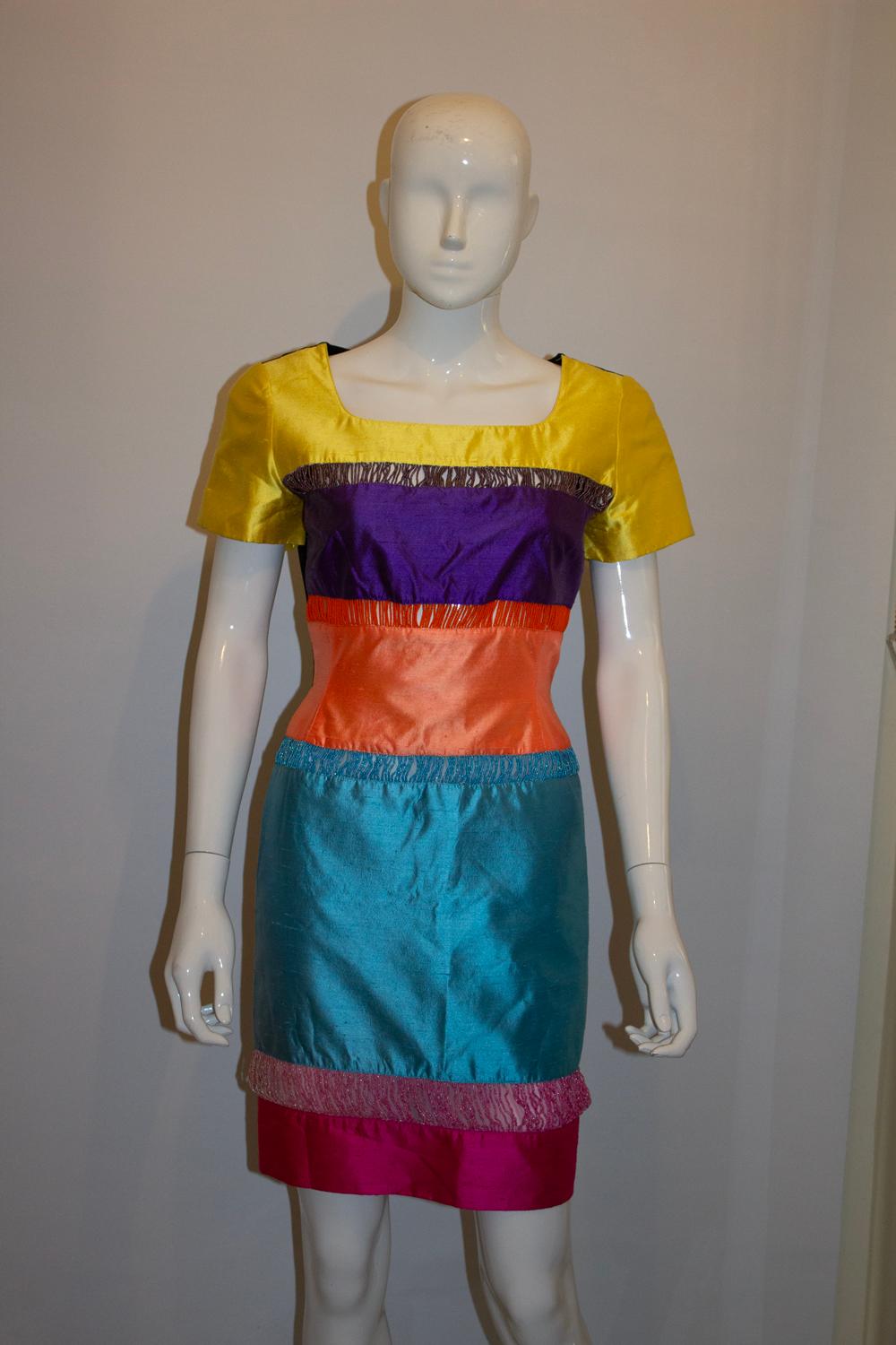 Vestido de cóctel vintage Alma Couture Negro en venta