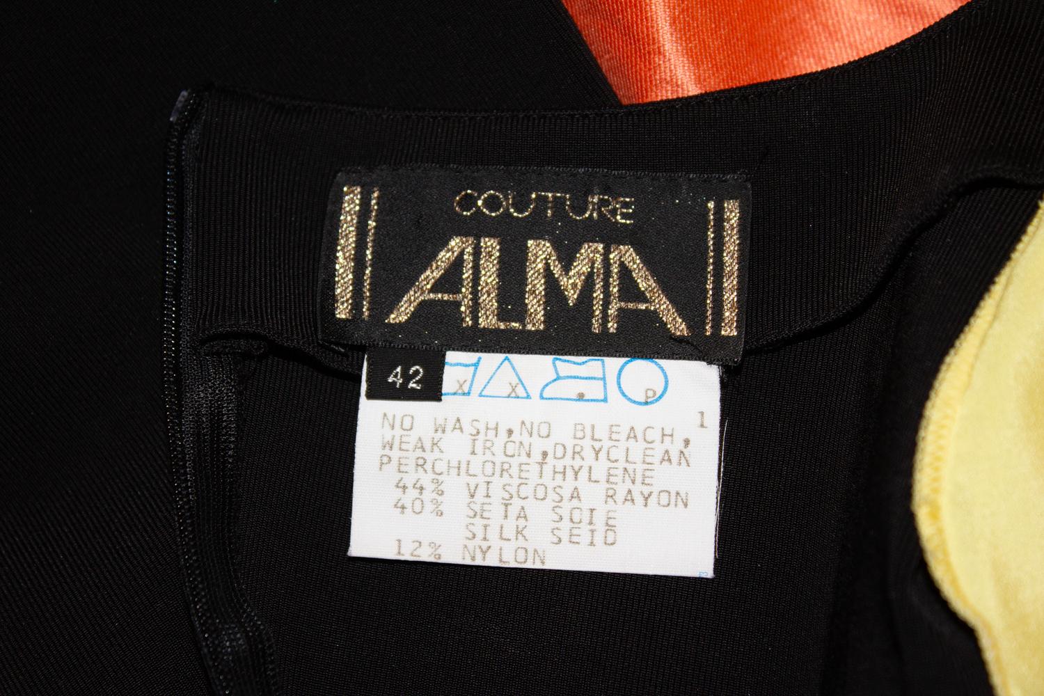 Vestido de cóctel vintage Alma Couture en venta 2