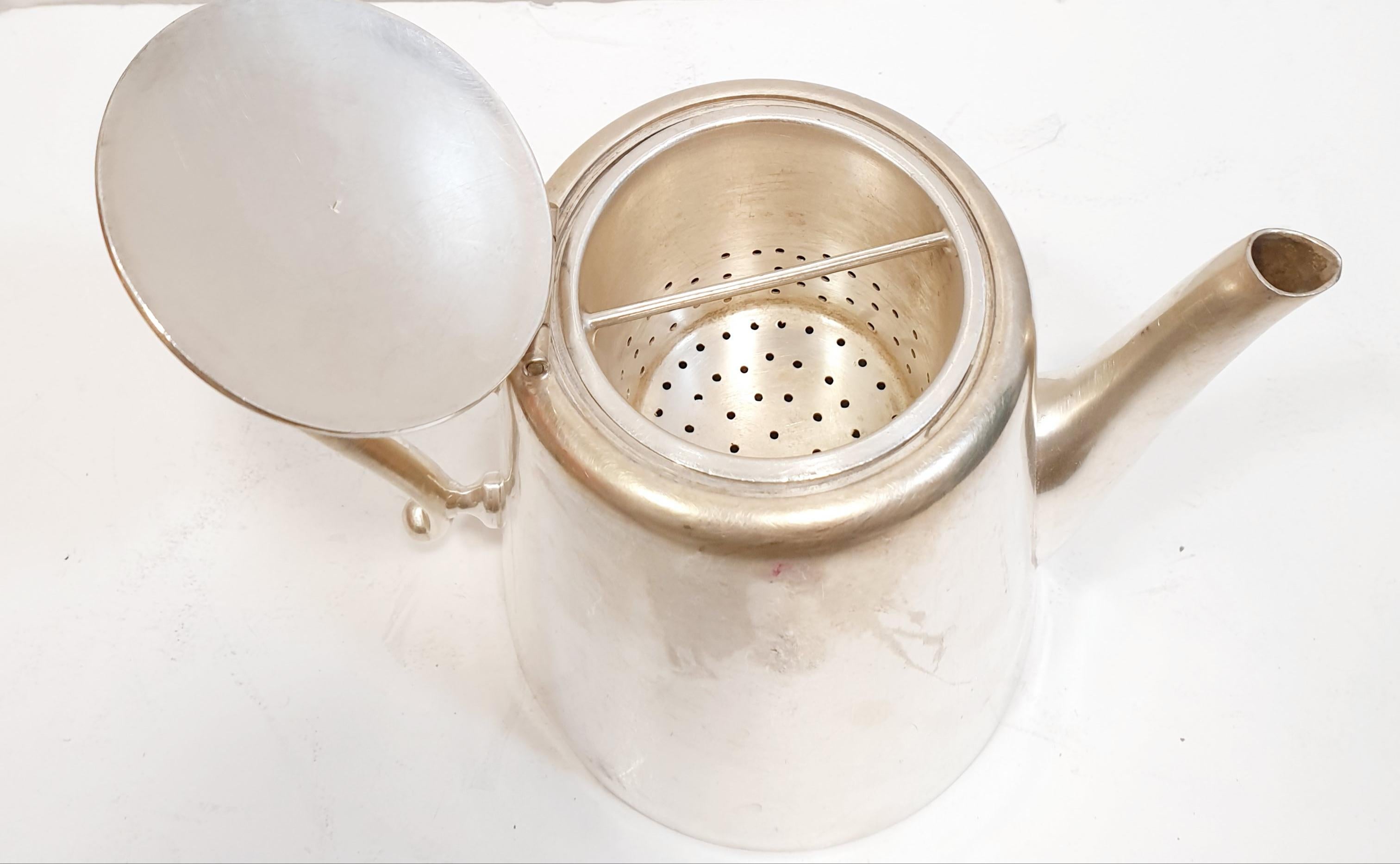Vintage Alpaka Silber Kaffeespiel aus Malta S.A. Spanien (Versilberung) im Angebot