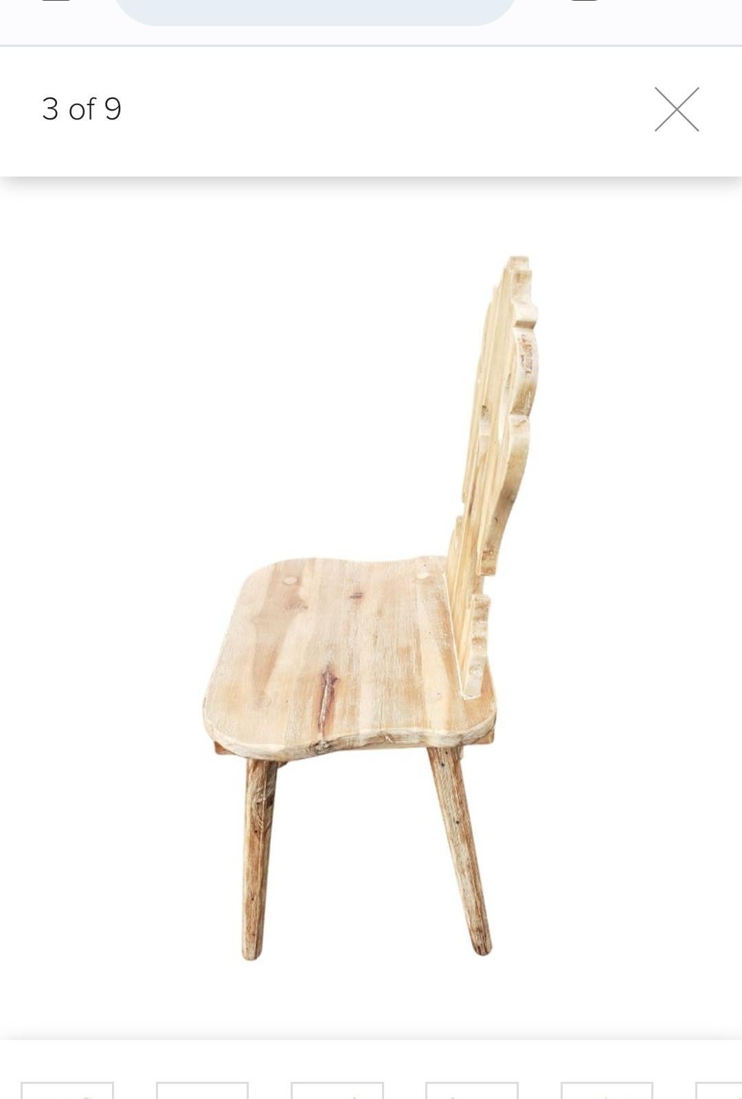Mid-Century Modern Vintage Alpine Swiss Chair Circa 1960s For Sale
