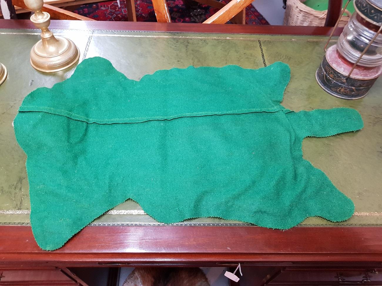 20th Century Vintage Alps Marmot Sewn on a Green Fabric For Sale