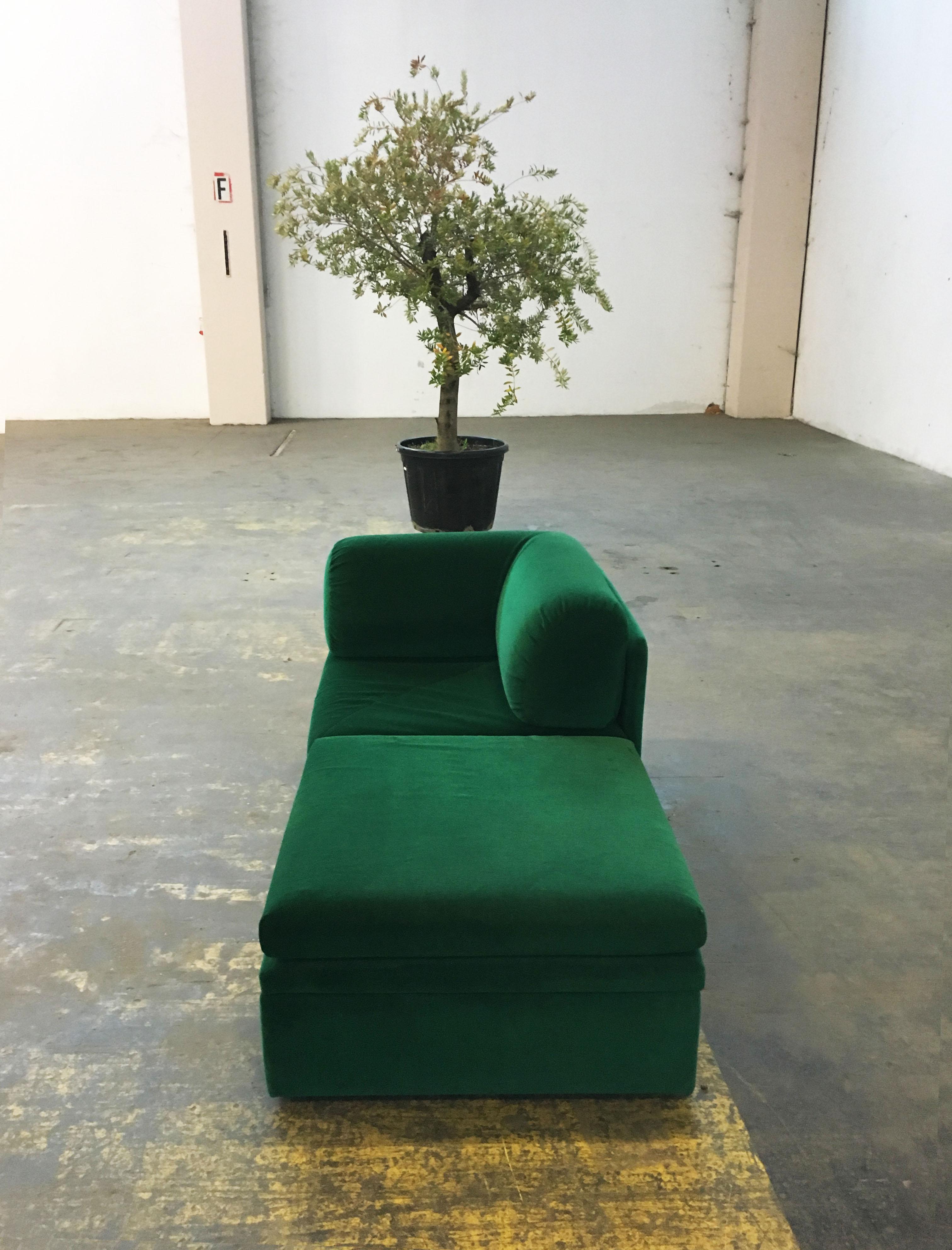 1970s green couch