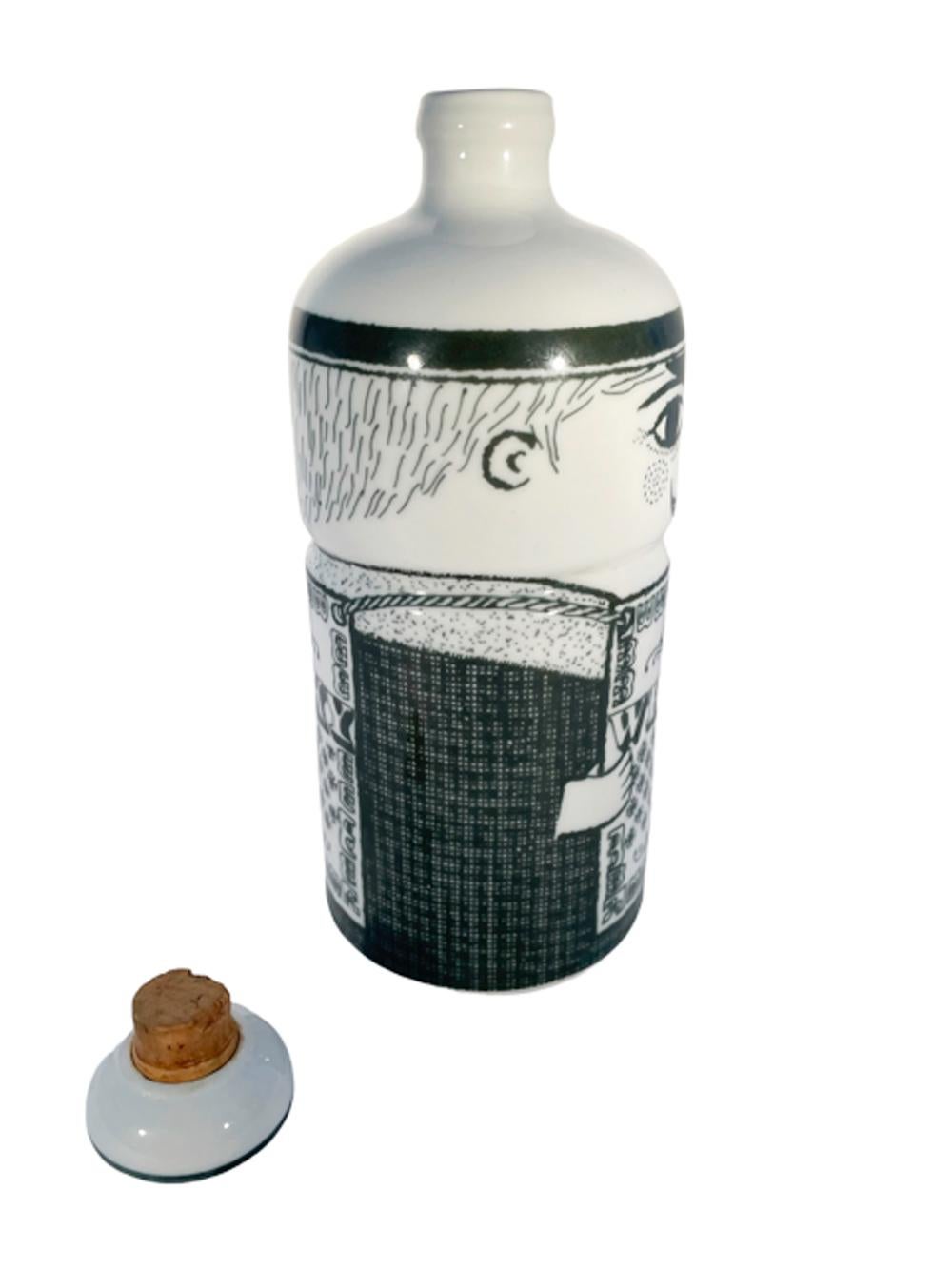Mid-Century Modern Carafe vintage en porcelaine Altenkunstadt - Barman w/'Whisky