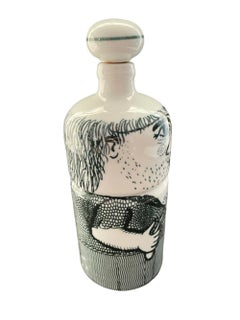 Vintage Altenkunstadt Porcelain Decanter, Pirate with Pistol & Knife