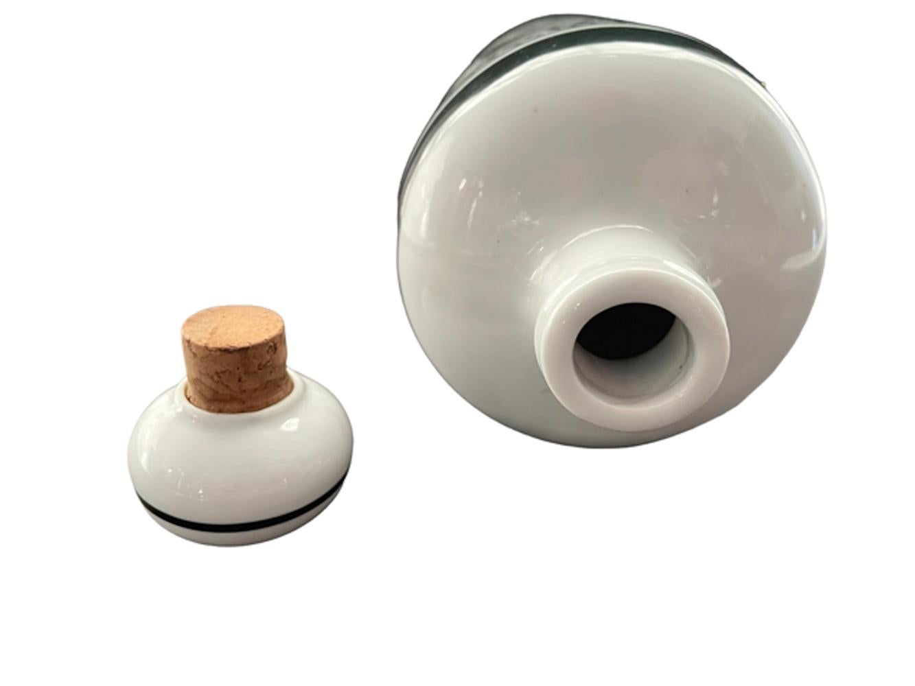 Mid-Century Modern Vintage Altenkunstadt Porcelain Decanter, Sailor with Tattoos and Pipe