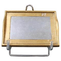 Plateau vintage en aluminium et laiton par David Marshall (circa 1980) - Petit