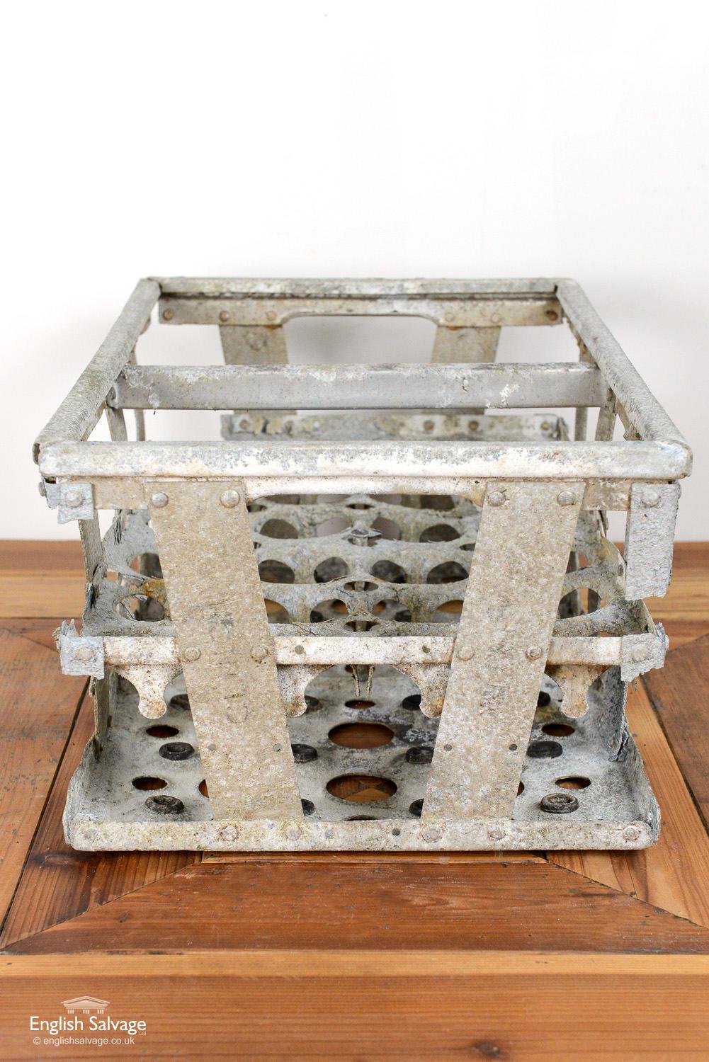 Vintage Aluminium Bottle Holder Crate, 20th Century For Sale 1